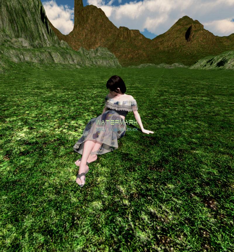 Green grass day dream