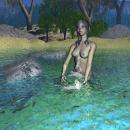 Elfin Girl Bathing (nudity)