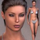 Sonia showing her skin